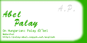 abel palay business card